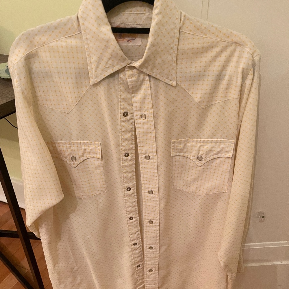 Vintage Men's Western Shirt, size XL.